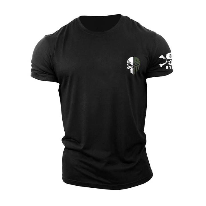 Spartan militær kranie T-shirt