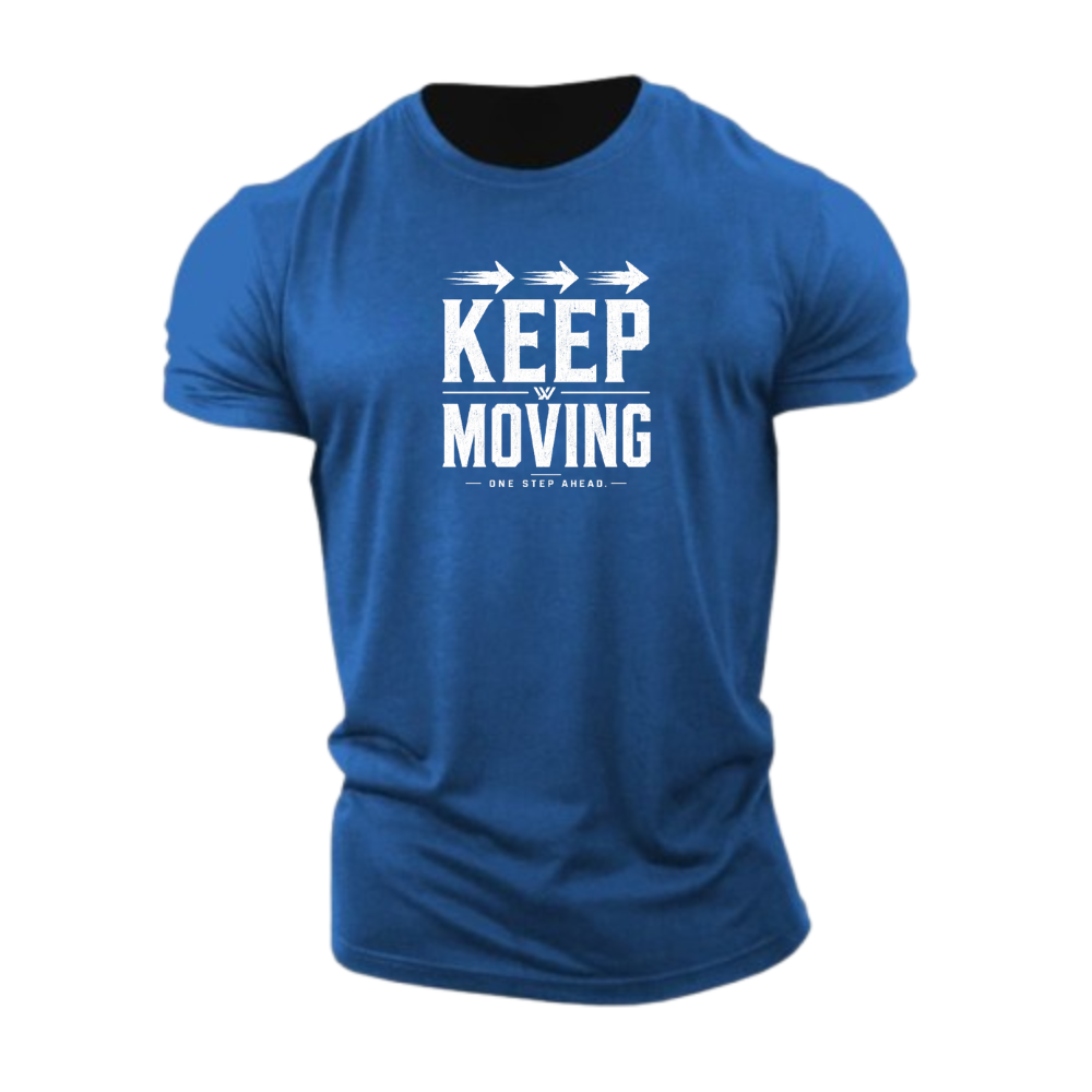 Weiter in Bewegung Emblem-T-Shirt
