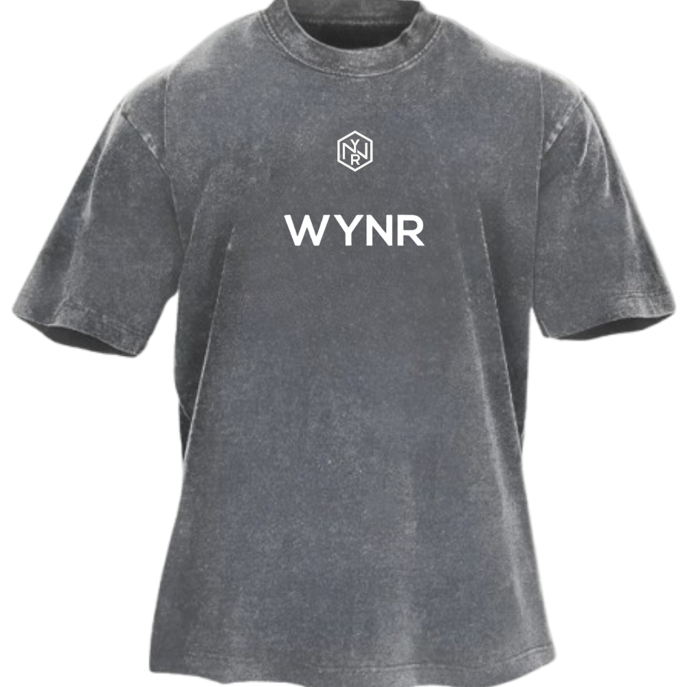 Camiseta lavada original con logo WYNR