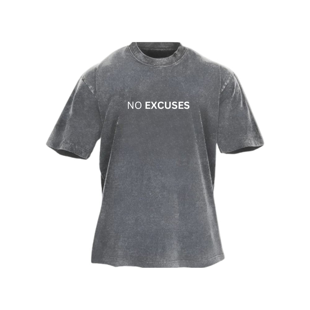 No Excuses Gewaschenes T-Shirt
