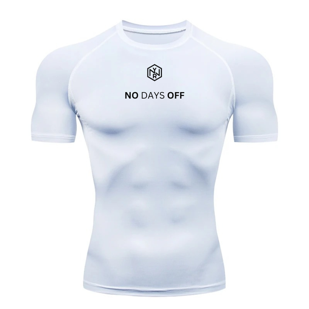 Ingen hviledage kompressions-T-shirt