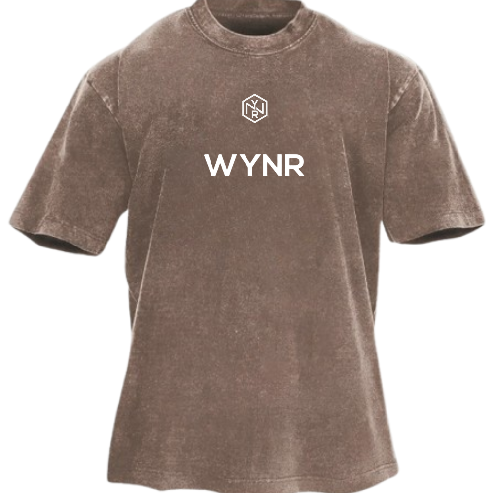 Camiseta lavada original con logo WYNR