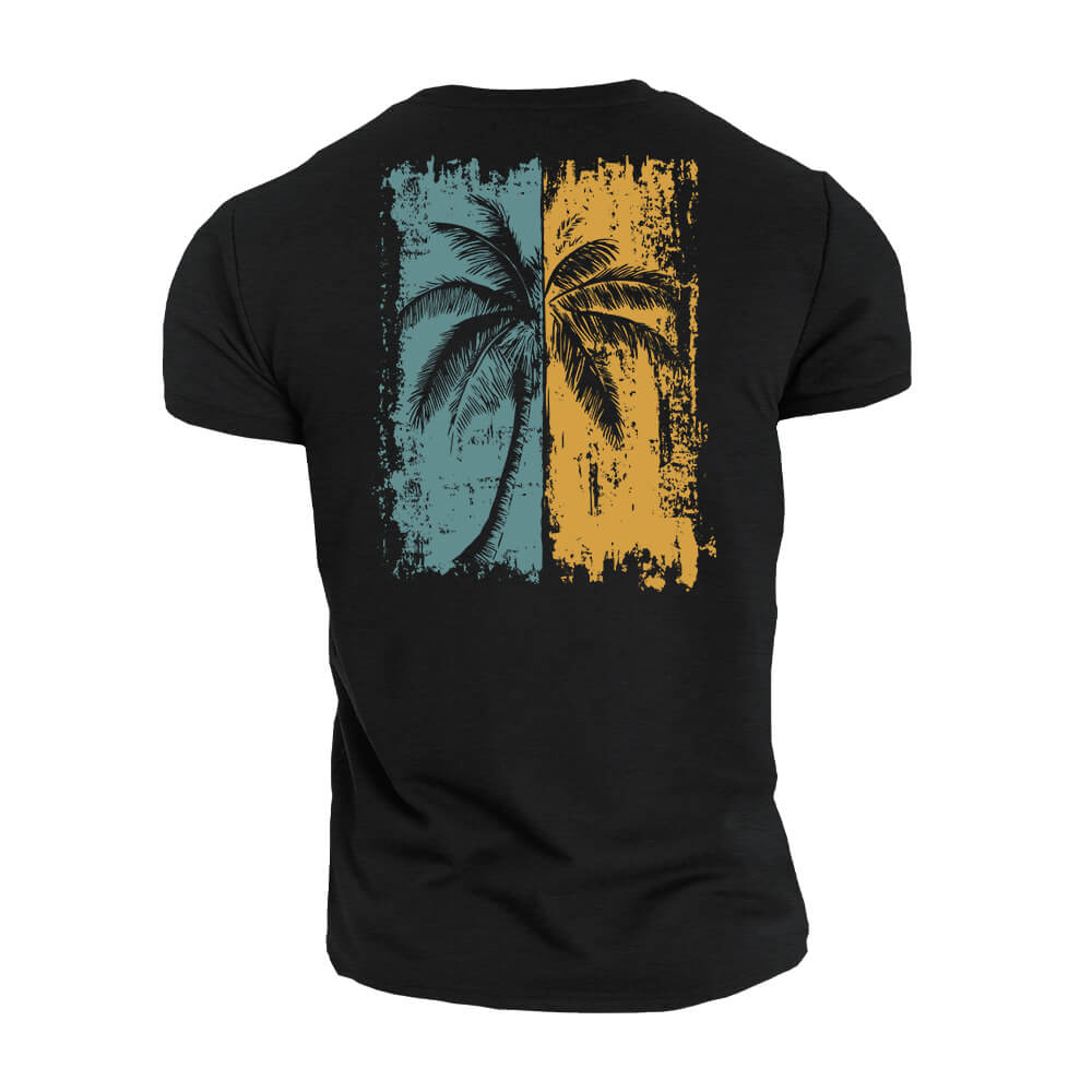 T-shirt Palmier bicolore