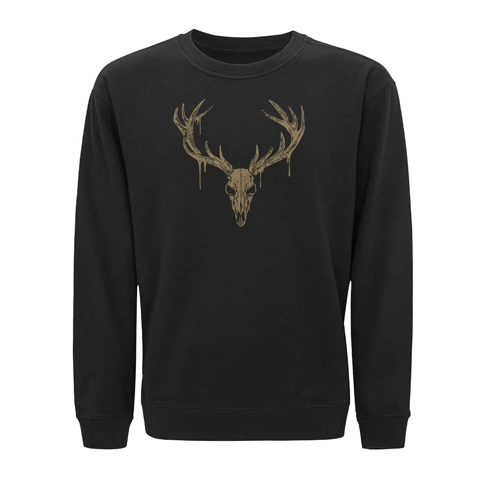 Sweatshirt med elgkranium