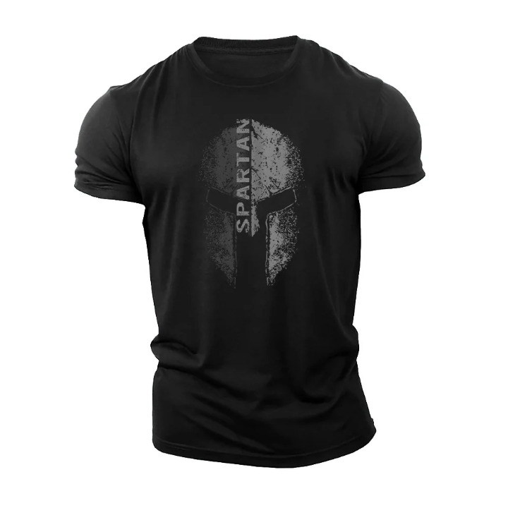 Spartan haalistettu kypärä T-paita