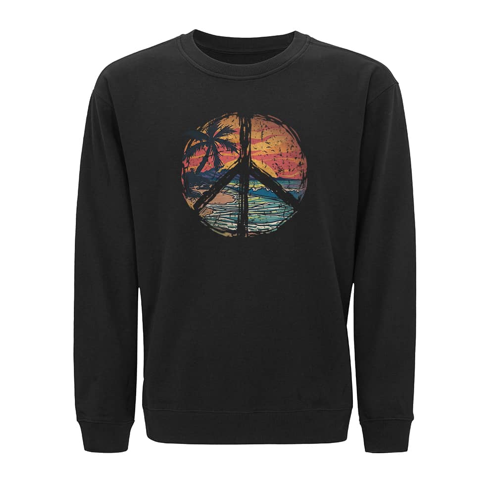 Fredfyldt hav-sweatshirt