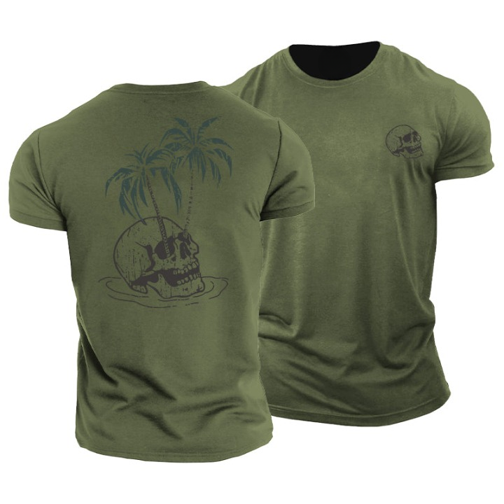 Camiseta con Calavera y Palma