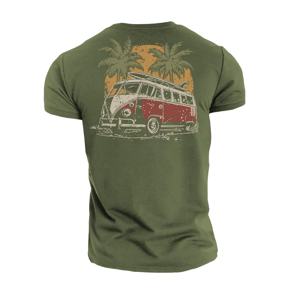 Bus-Urlaubs-T-Shirt