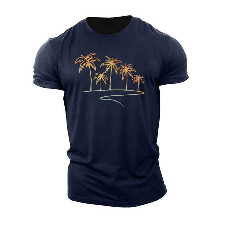 T-shirt simple avec palmier
