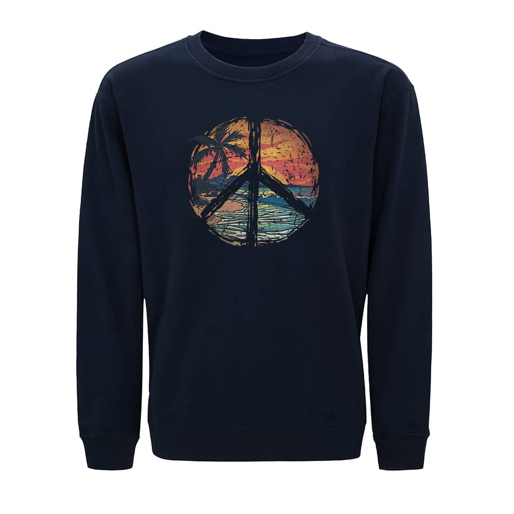 Fredfyldt hav-sweatshirt