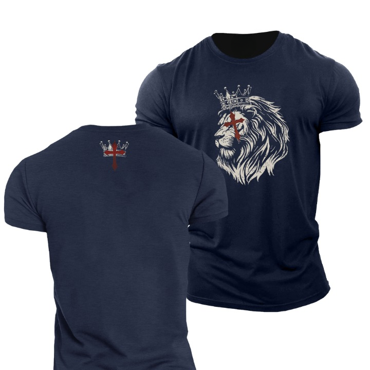 Great Lion Cross T-skjorte