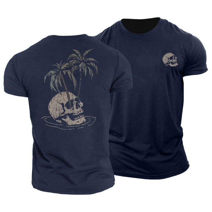 Camiseta con Calavera y Palma