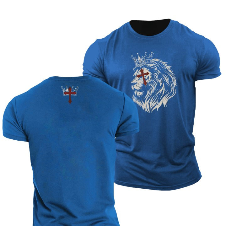 Great Lion Cross T-skjorte