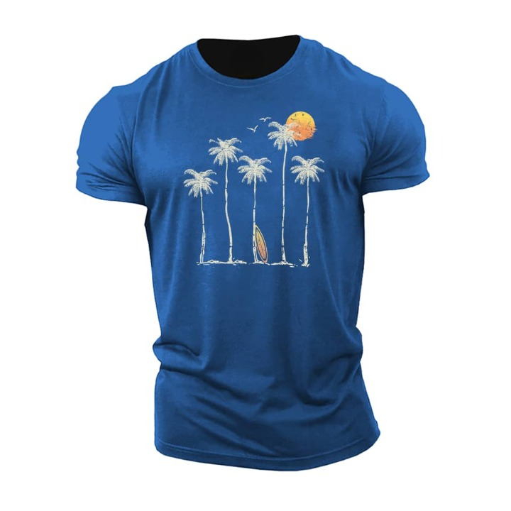 T-shirt με ηλιοβασίλεμα στην παραλία