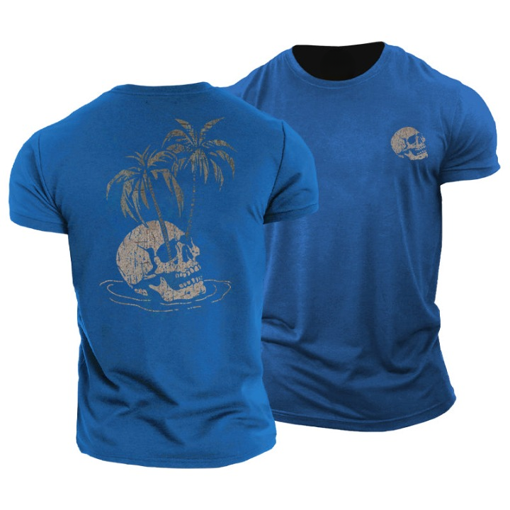 Camiseta con Calavera y Palma