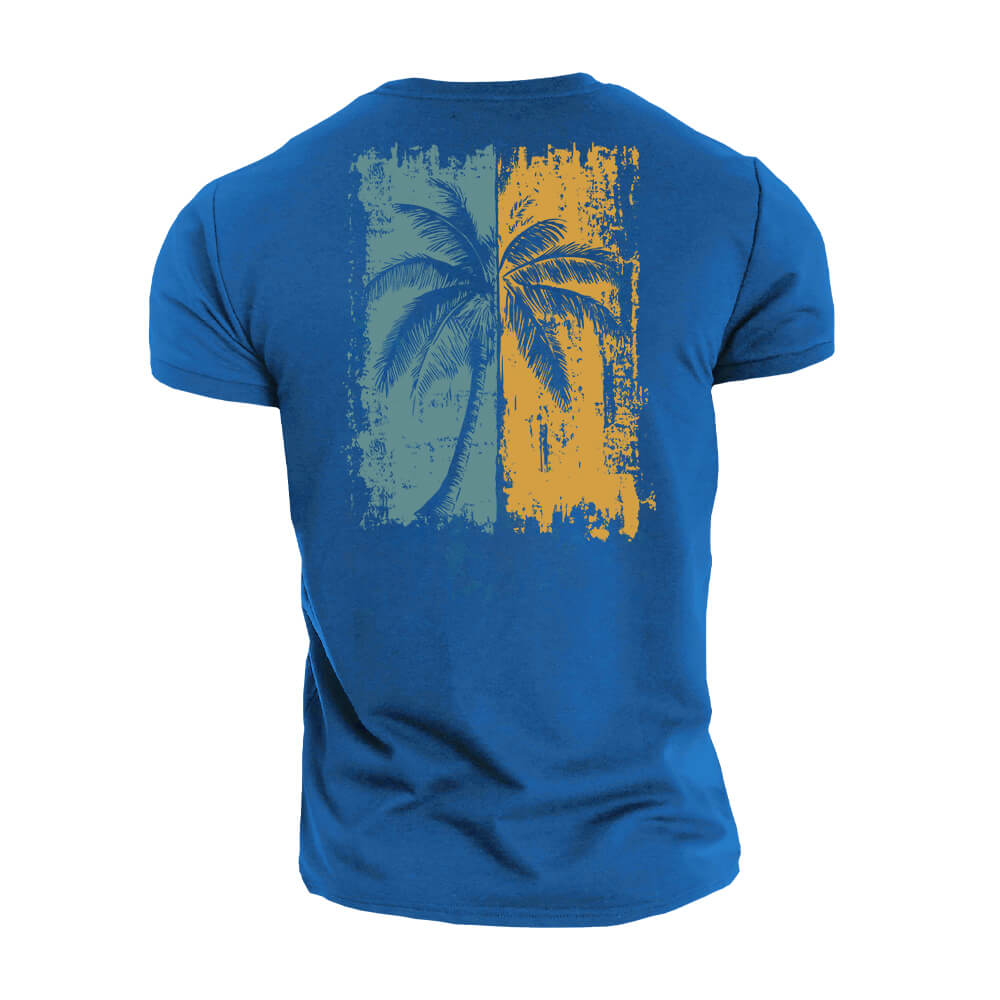 T-shirt Palmier bicolore