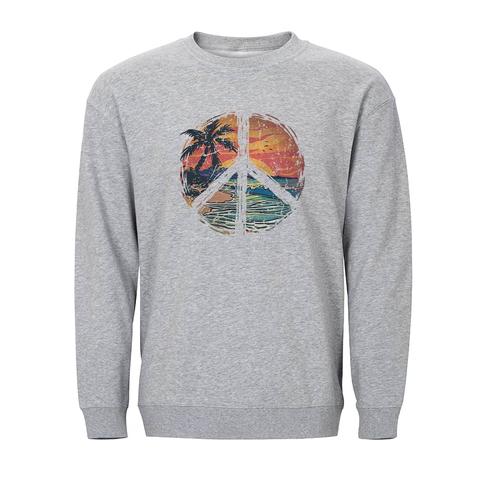Fredfyldt hav-sweatshirt