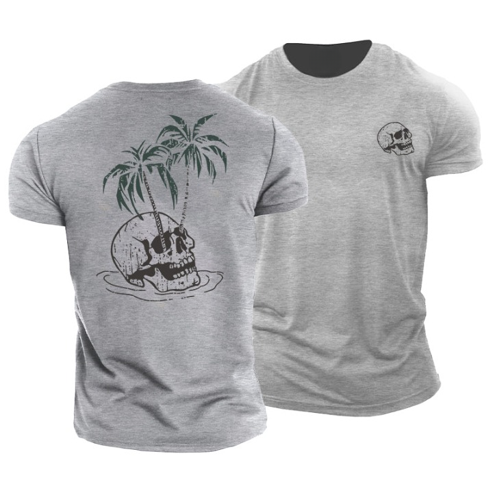 Camiseta con Calavera y Palma