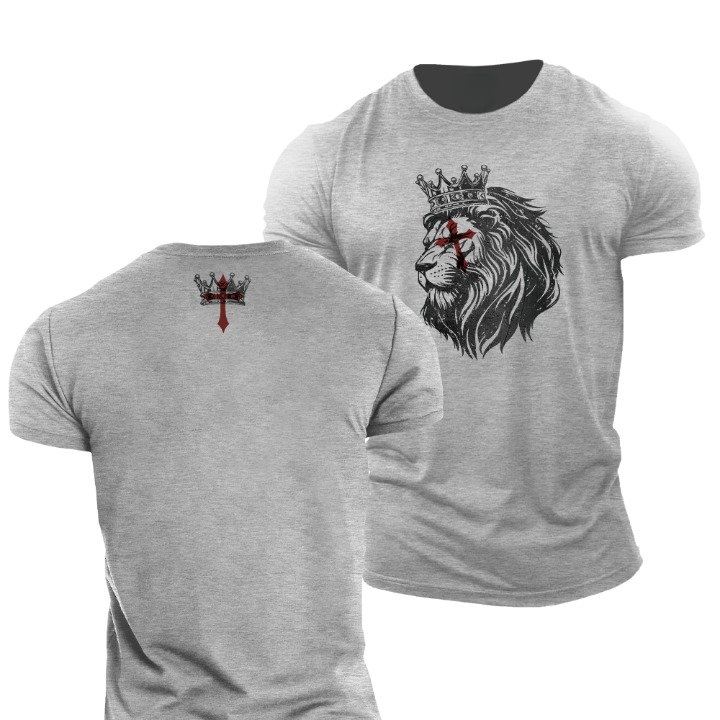 Great Lion Cross T-skjorte