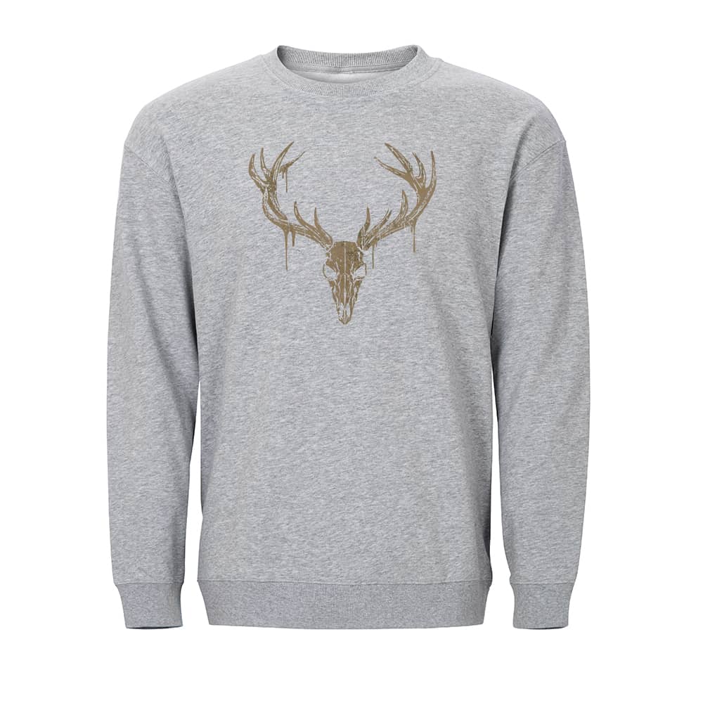 Sweatshirt med elgkranium