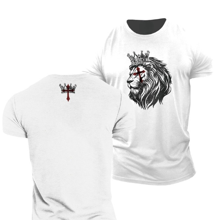 Great Lion Cross T-skjorte