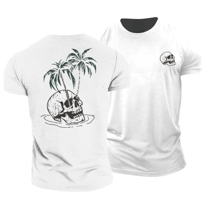 Camiseta con Calavera y Palma
