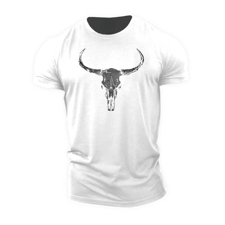 T-shirt Tête de Taureau Sombre