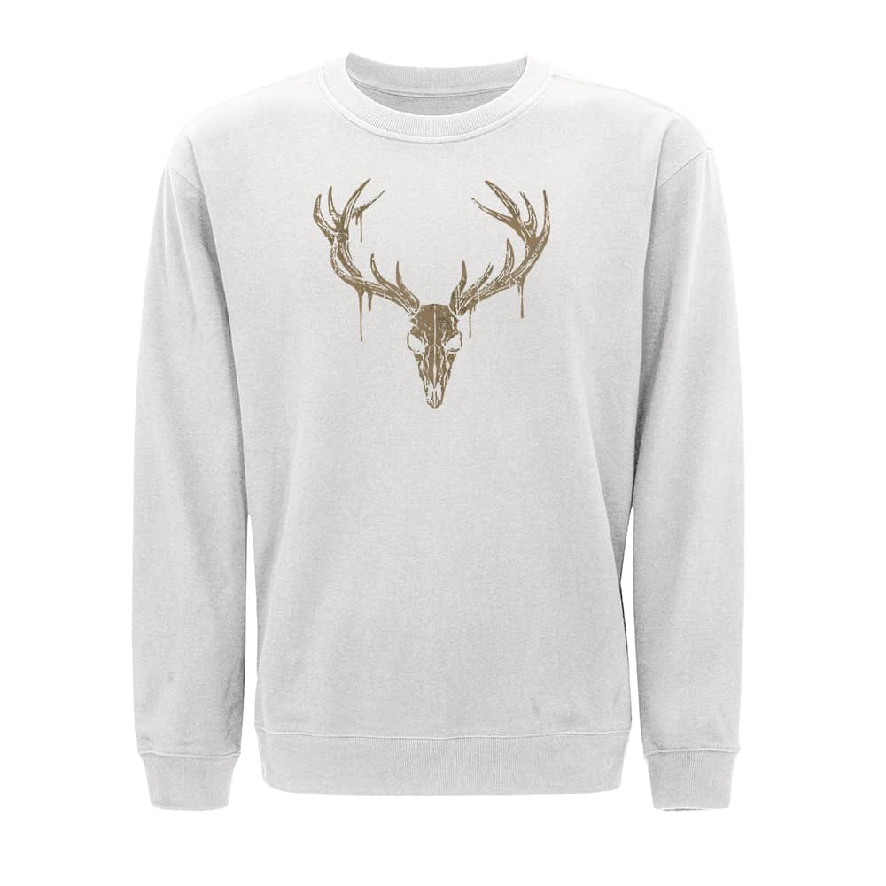 Sweatshirt med elgkranium