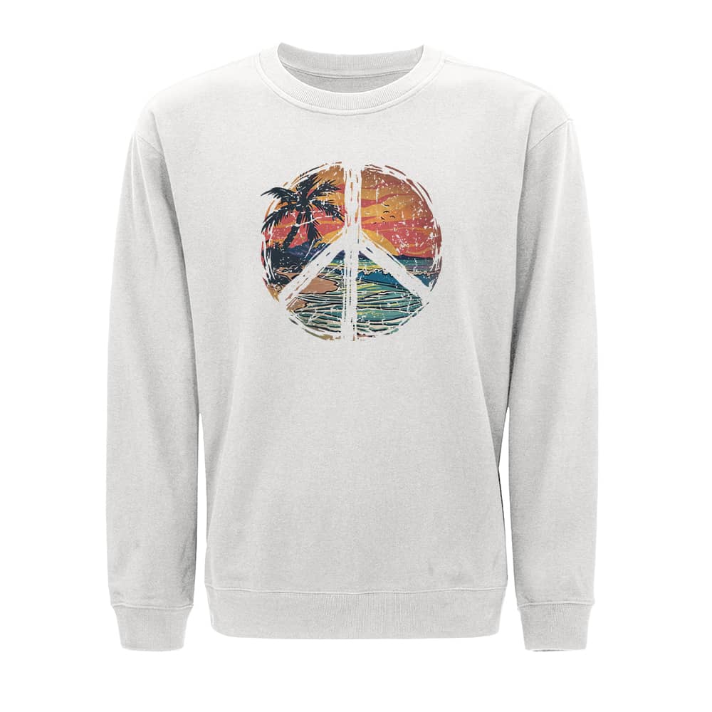Fredfyldt hav-sweatshirt