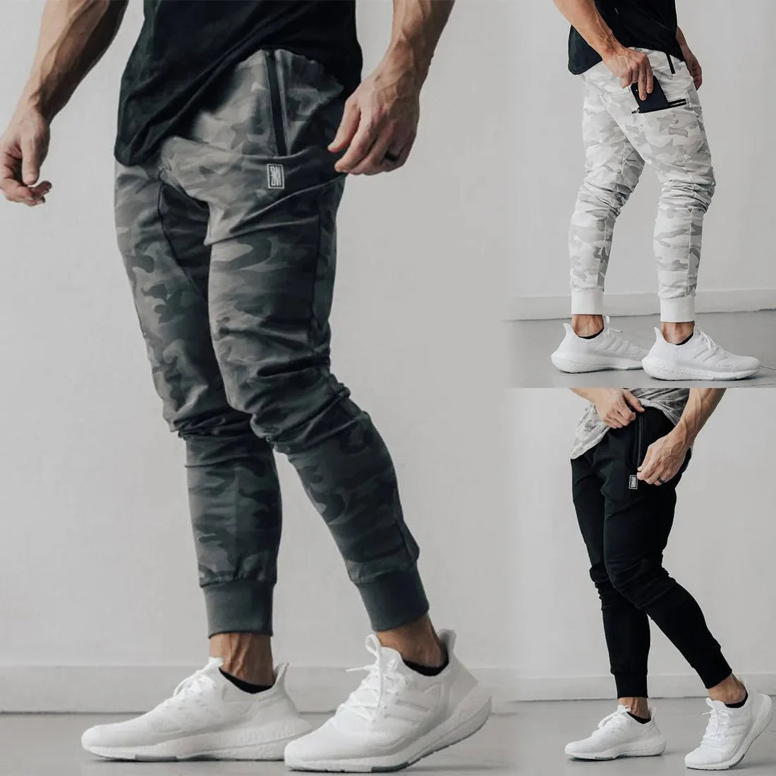 WYNR camouflagede joggebukser