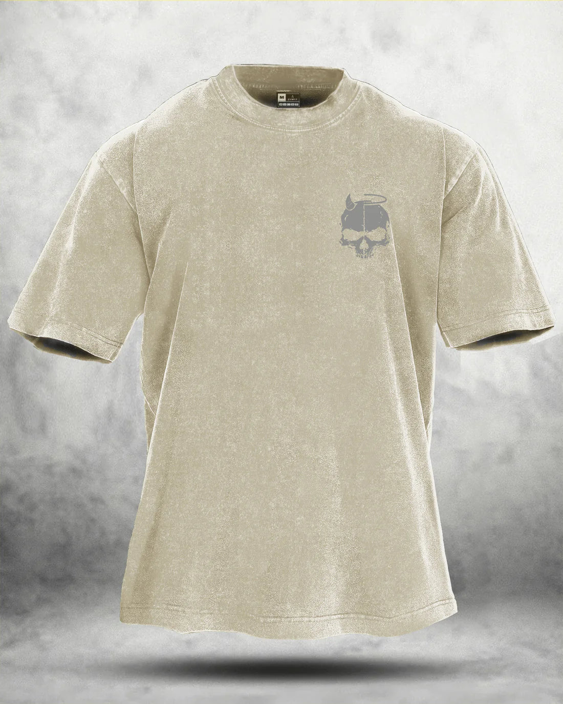 Skull Wings vasket T-shirt