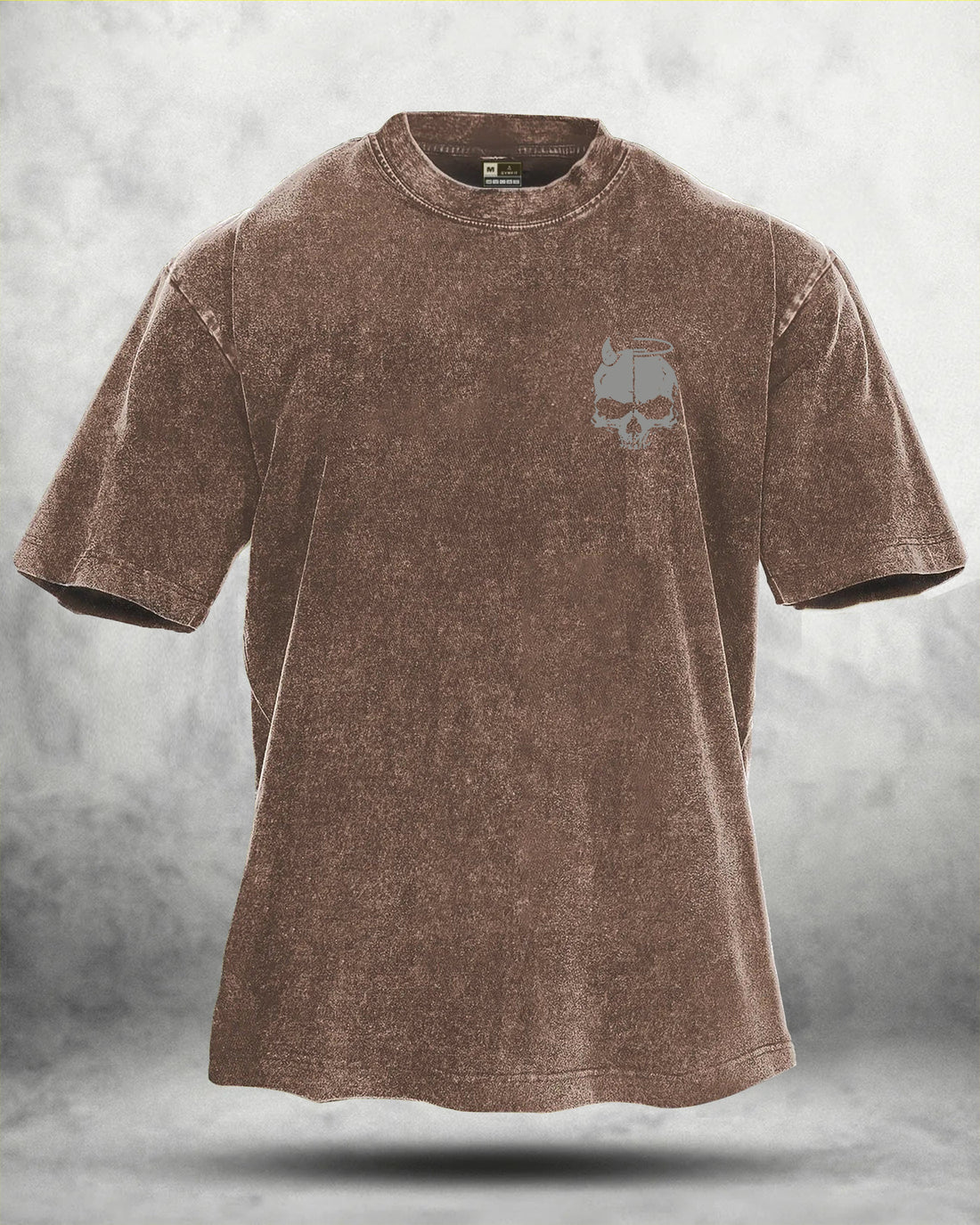 Skull Wings vasket T-shirt
