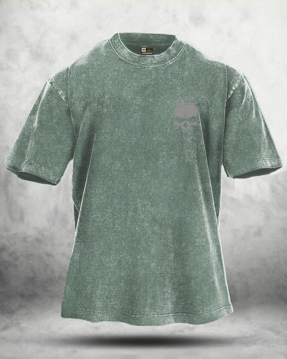 Skull Wings vasket T-shirt