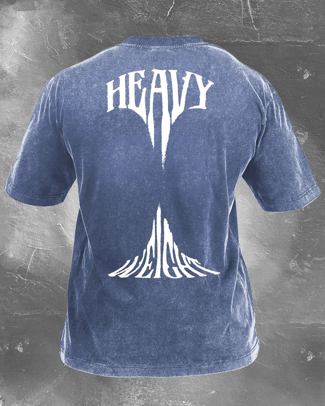 T-shirt lavado de gramagem pesada