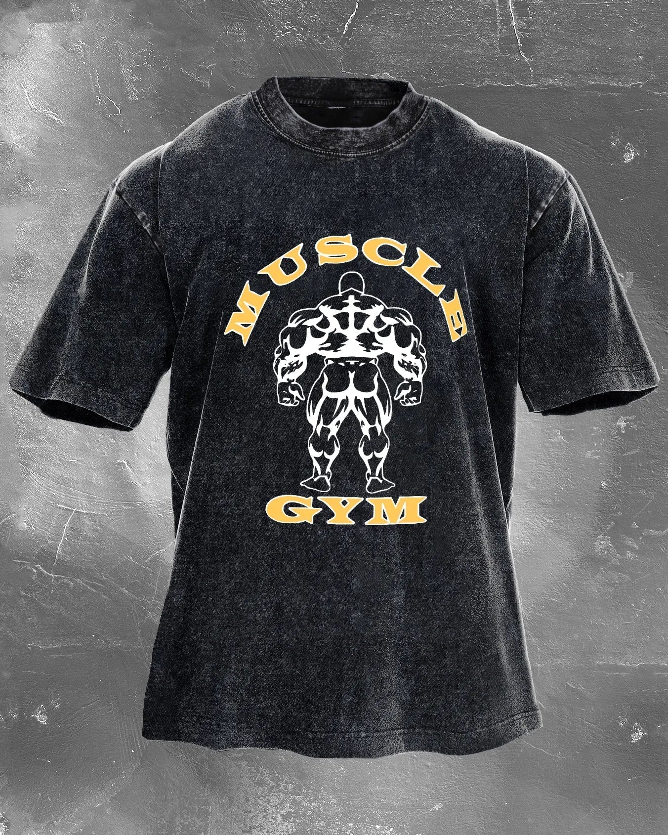 Muscle Gym Πλυμένο Μπλουζάκι