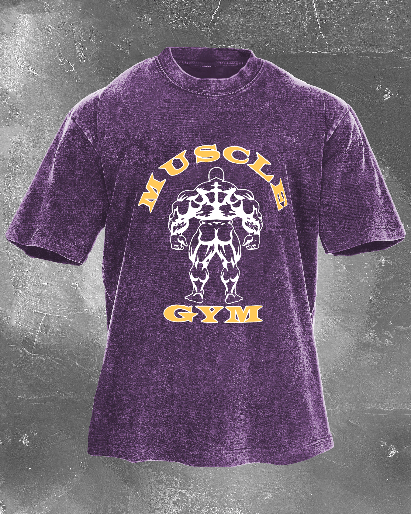 Muscle Gym Πλυμένο Μπλουζάκι