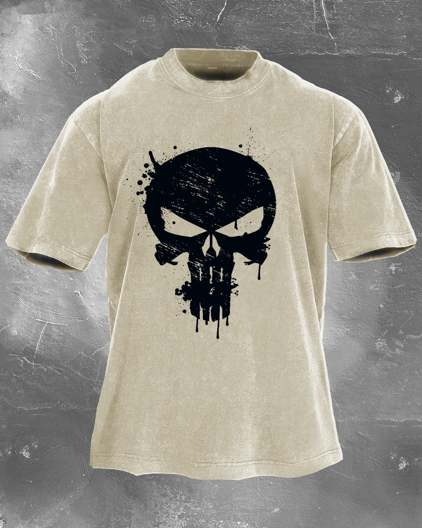 T-shirt Skull Crusher délavé