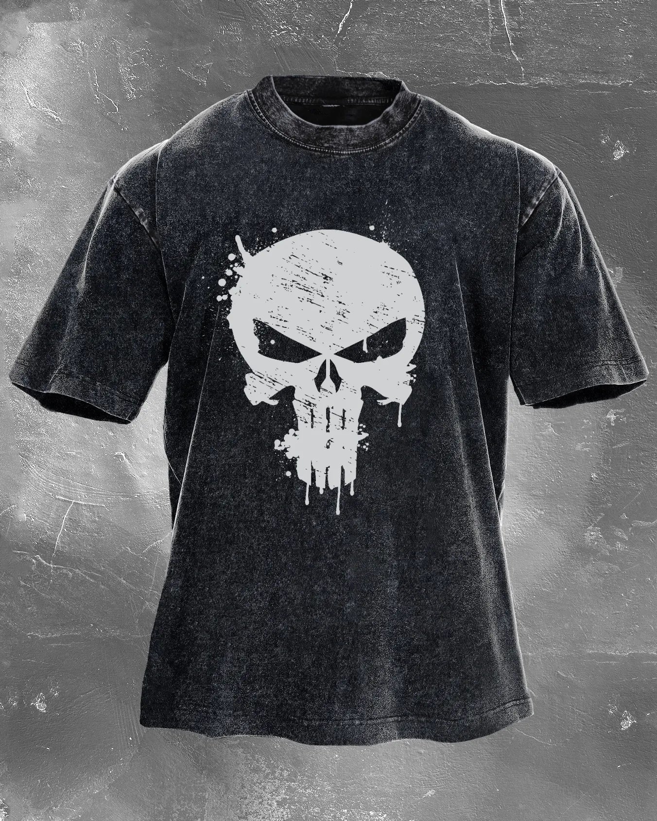 T-shirt Skull Crusher délavé