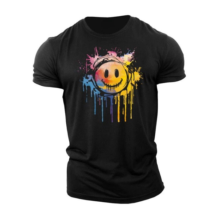 Dripping Painted Smiley T-Shirt