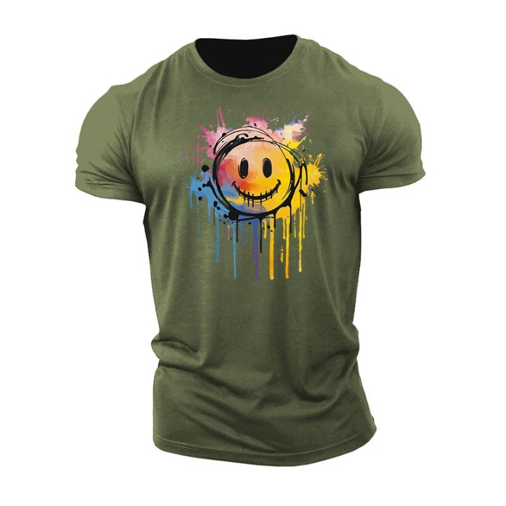 Dripping Painted Smiley T-Shirt