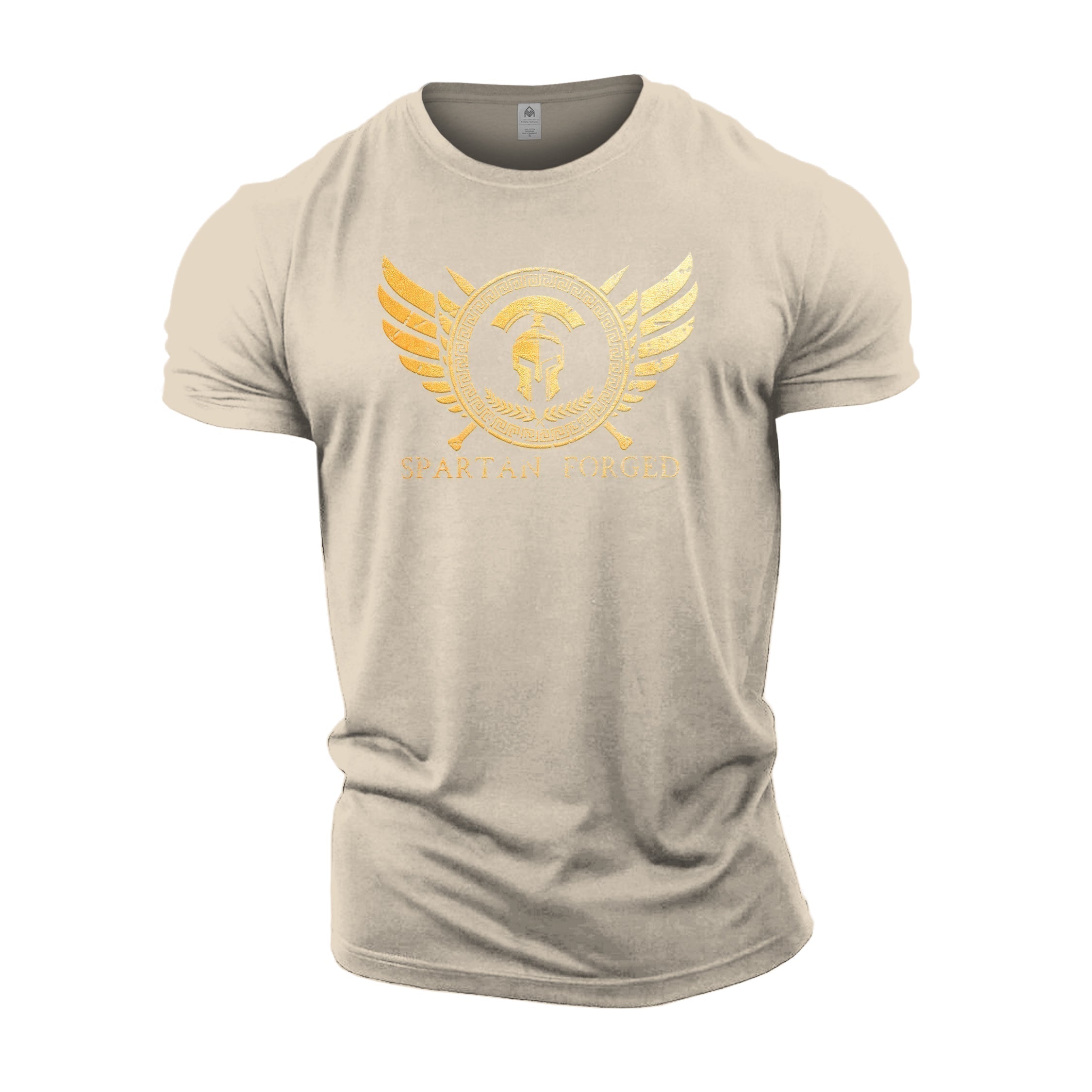 Spartan Forged Chest Emblem Guld T-shirt