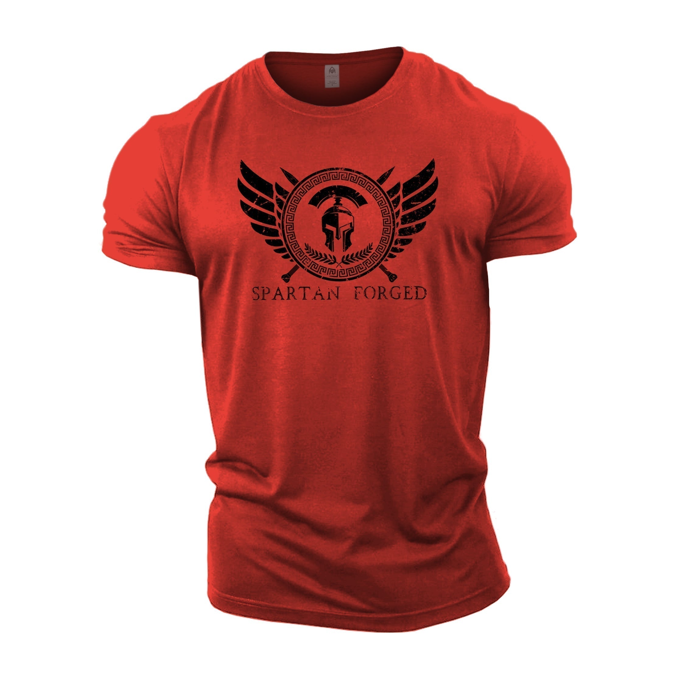 T-shirt com Emblema Espartano no Peito