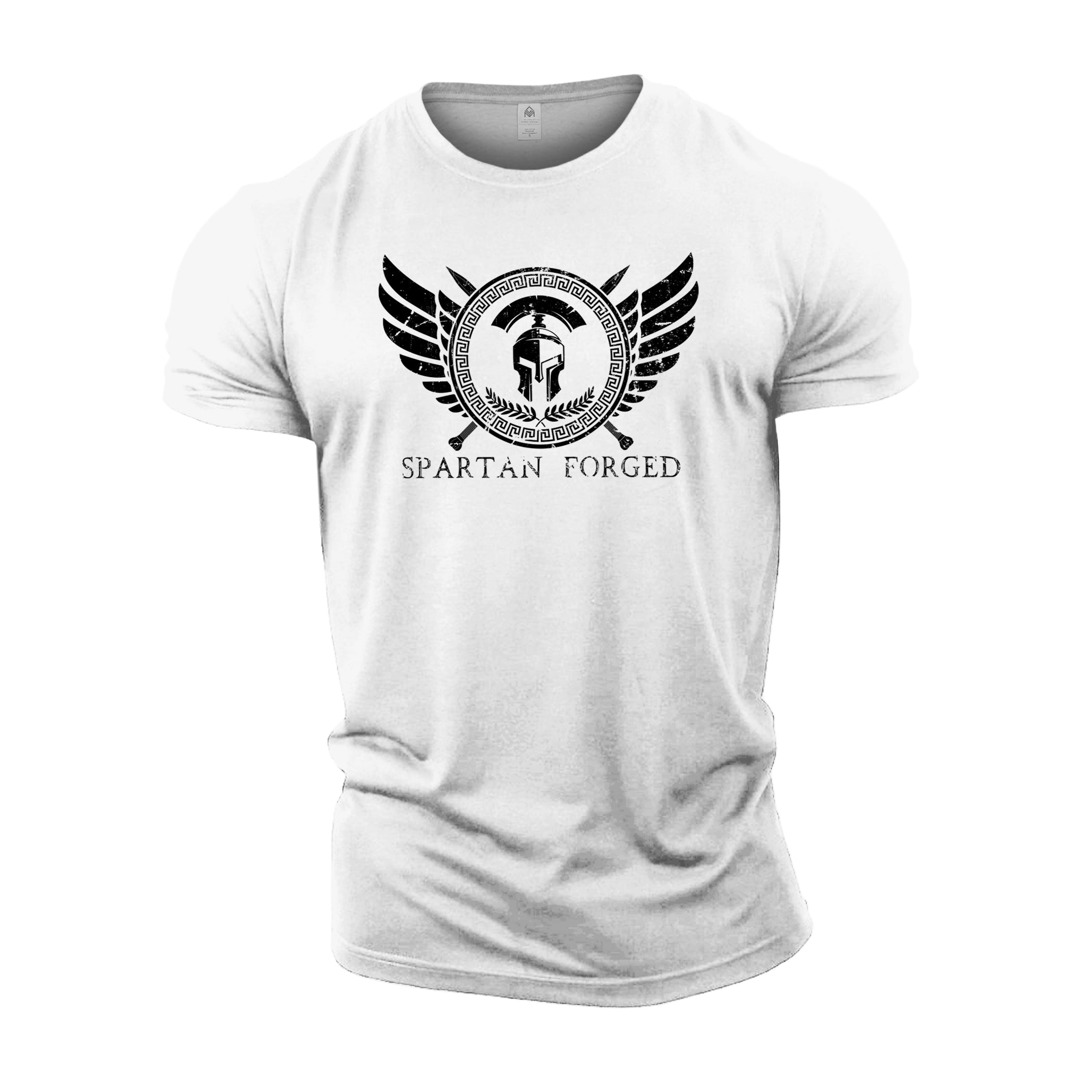 T-shirt com Emblema Espartano no Peito