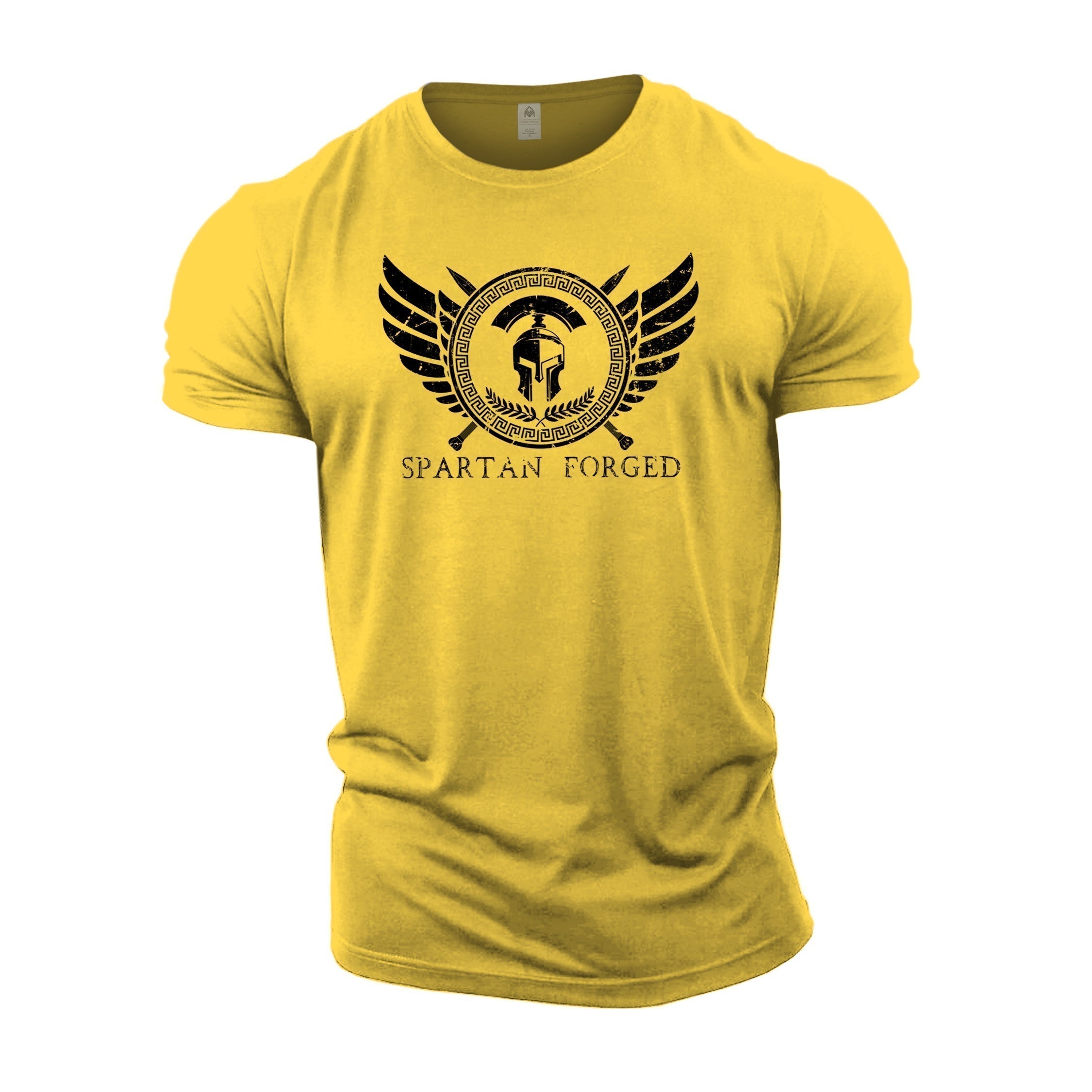 T-shirt com Emblema Espartano no Peito