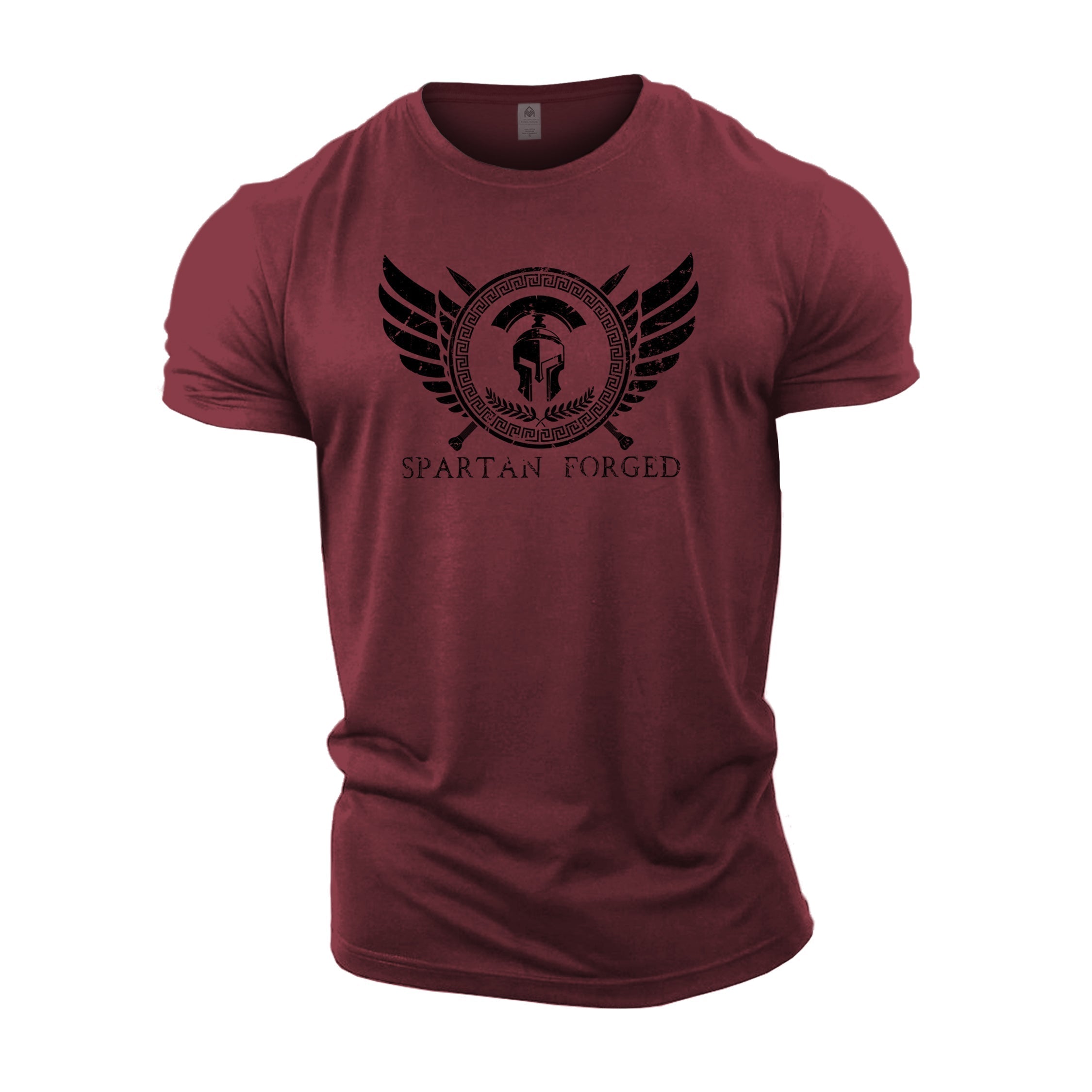 T-shirt com Emblema Espartano no Peito