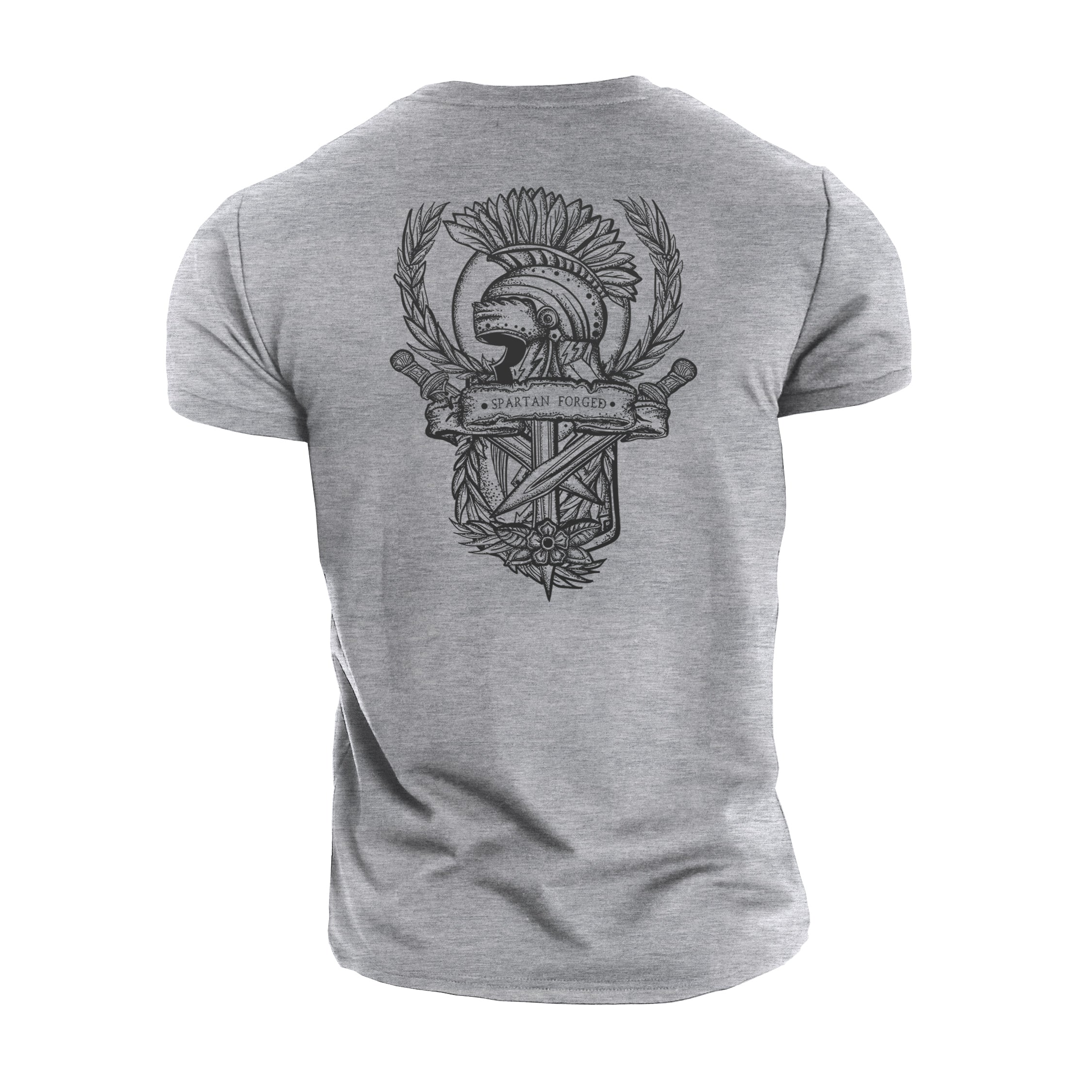 T-shirt Spartan com emblema forjado