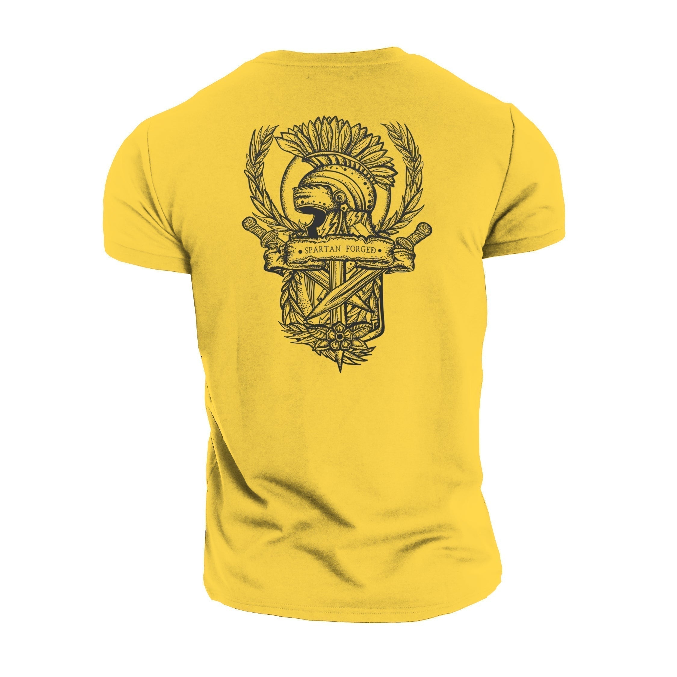 T-shirt Spartan com emblema forjado