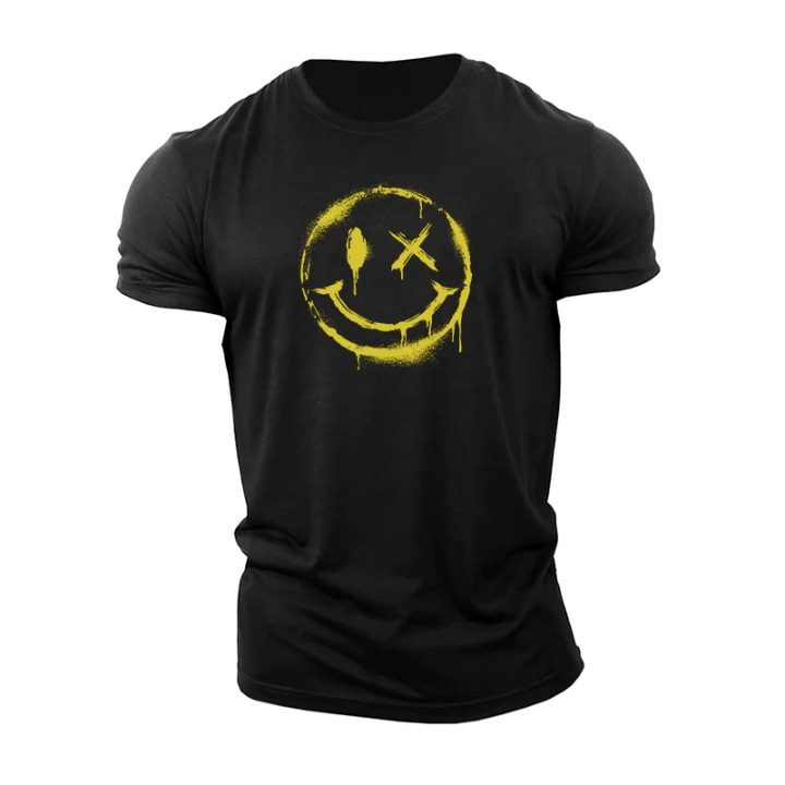 Spray Paint Smiley T-Shirt