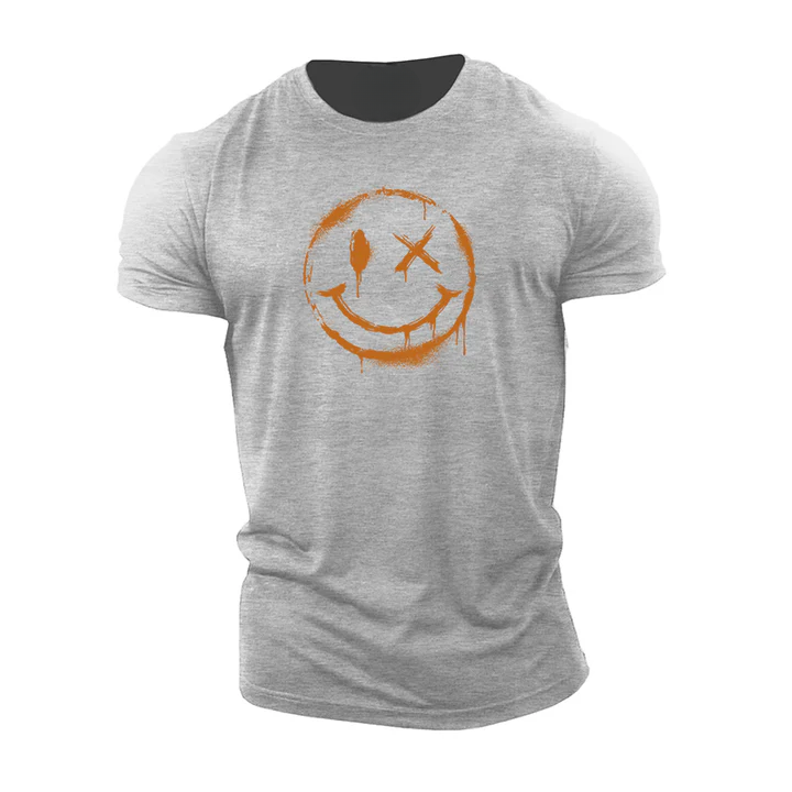 Spray Paint Smiley T-Shirt