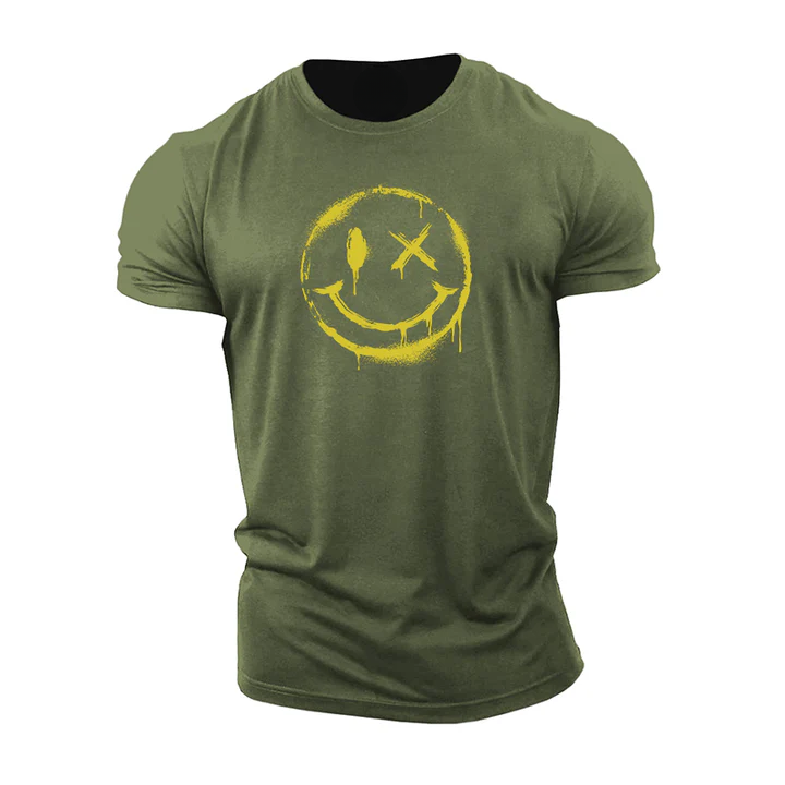 Spray Paint Smiley T-Shirt